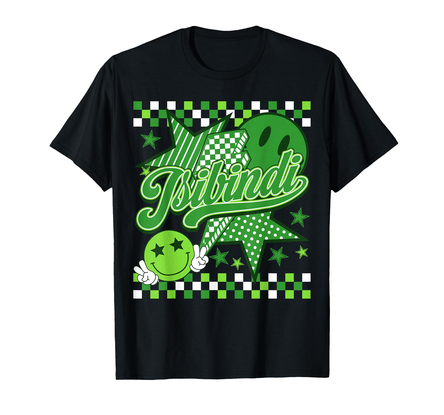 Team Isibindi Checkered Retro School Spirit House Day T-Shirt