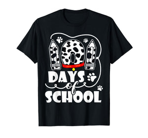 100 Days of School Dalmatian Dog Kids 100 Days Smarter T-Shirt