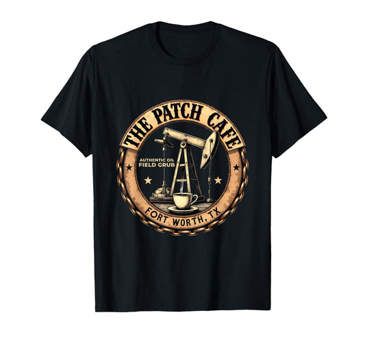 Vintage Theme Oilfield Patch Cafe Authentic Field Grub T-Shirt