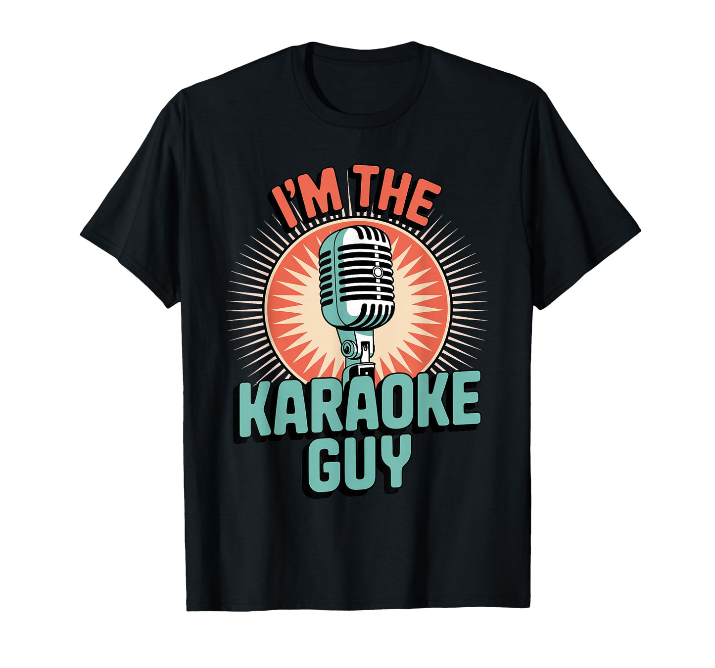 Cool Karaoke Design for Men Boys Music Karaoke Lover Karaoke T-Shirt