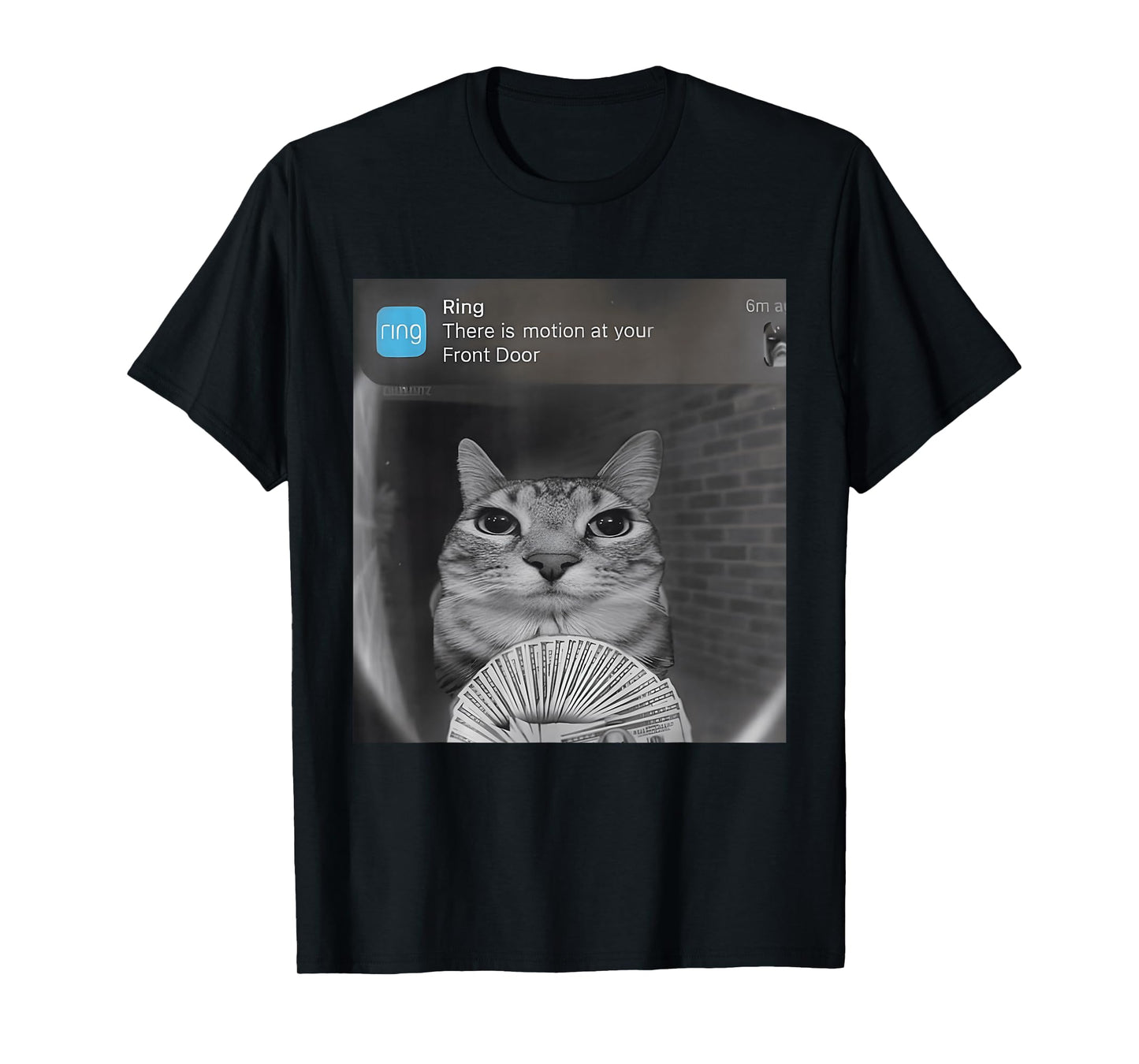 Ring Cat with Motion Funny Parody Cat Meme Silly Stupid Meme T-Shirt