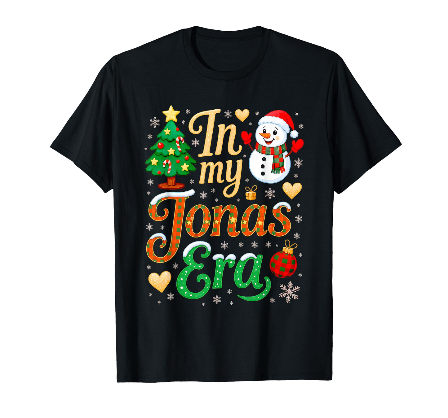 in My Jonas Era Funny Jonas Heart Christmas Shirt Men Women T-Shirt