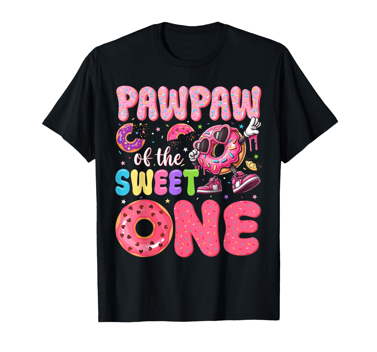 Pawpaw of The Sweet One 1st Birthday Donut Bday Party T-Shirt