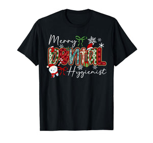 Merry Dental Hygienist Christmas Dental Hygiene Xmas Party T-Shirt