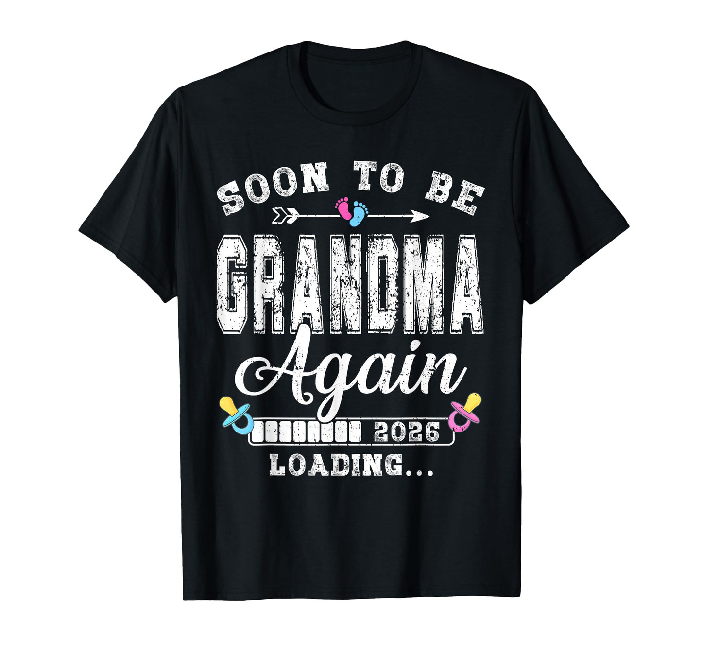 Soon to Be Grandma Again 2026 Loading Matching Family T-Shirt