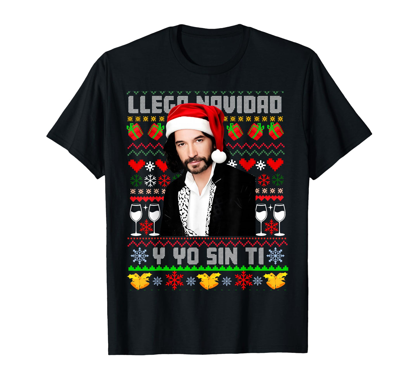 Llega Navidad y yo sin ti playera T-Shirt