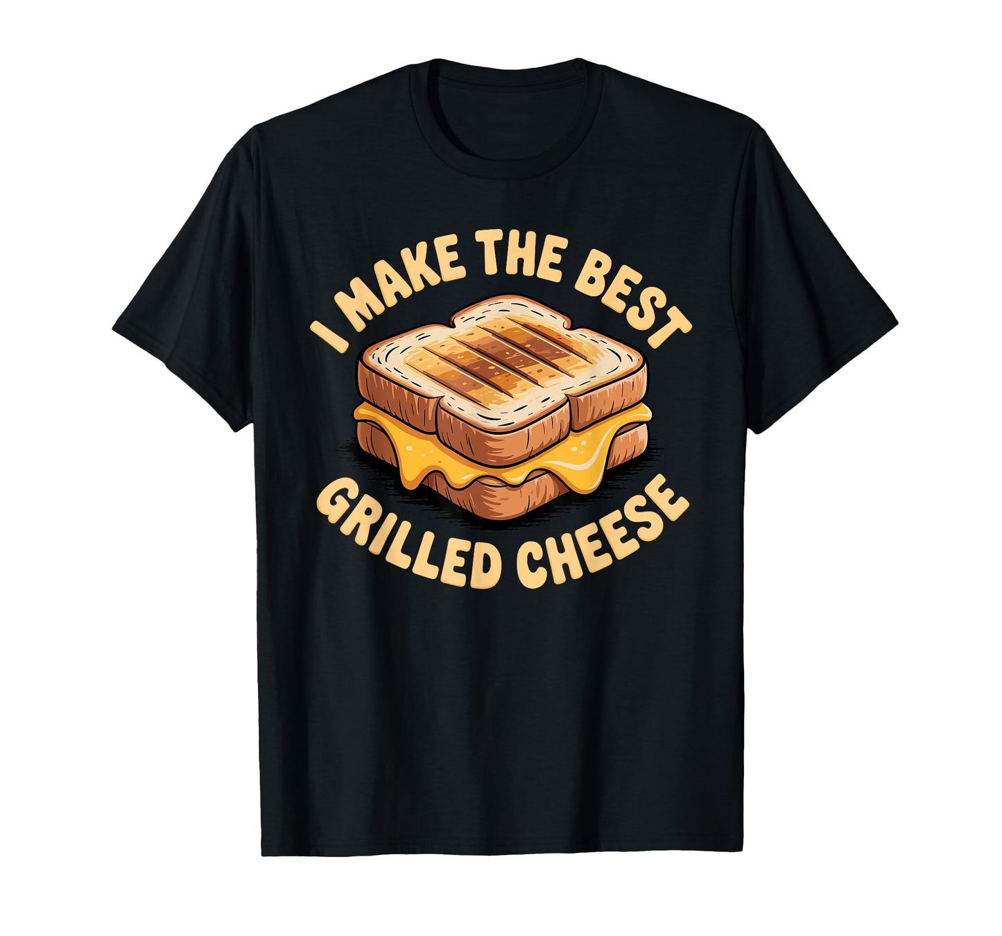 Funny Grilled Cheese Art for Men Women I Love Grilled Cheese T-Shirt