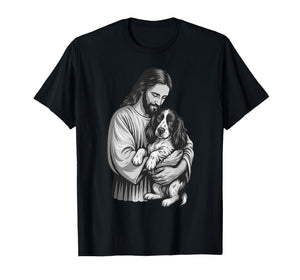 English Springer Spaniel and Jesus Christian Faith Dog Lover T-Shirt