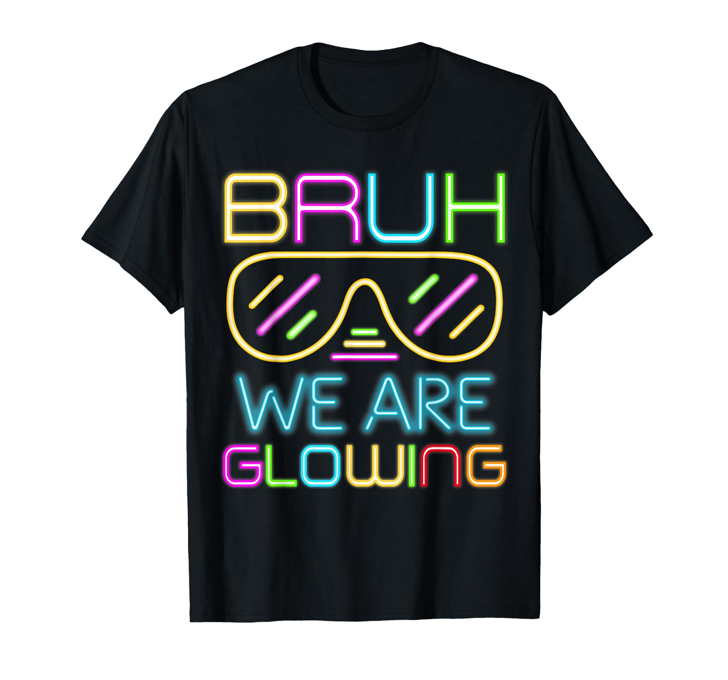 Bruh We are Glowing in My Glowing Era Group Team Tie Dye T-Shirt