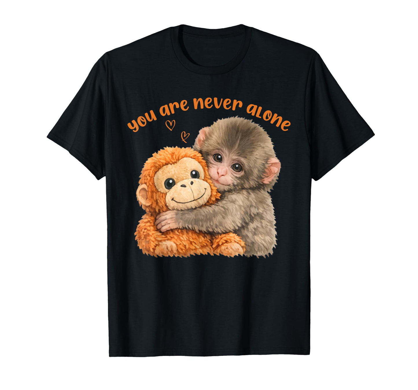 You are Never Alone Punch The Cute Baby Monkey Meme T-Shirt