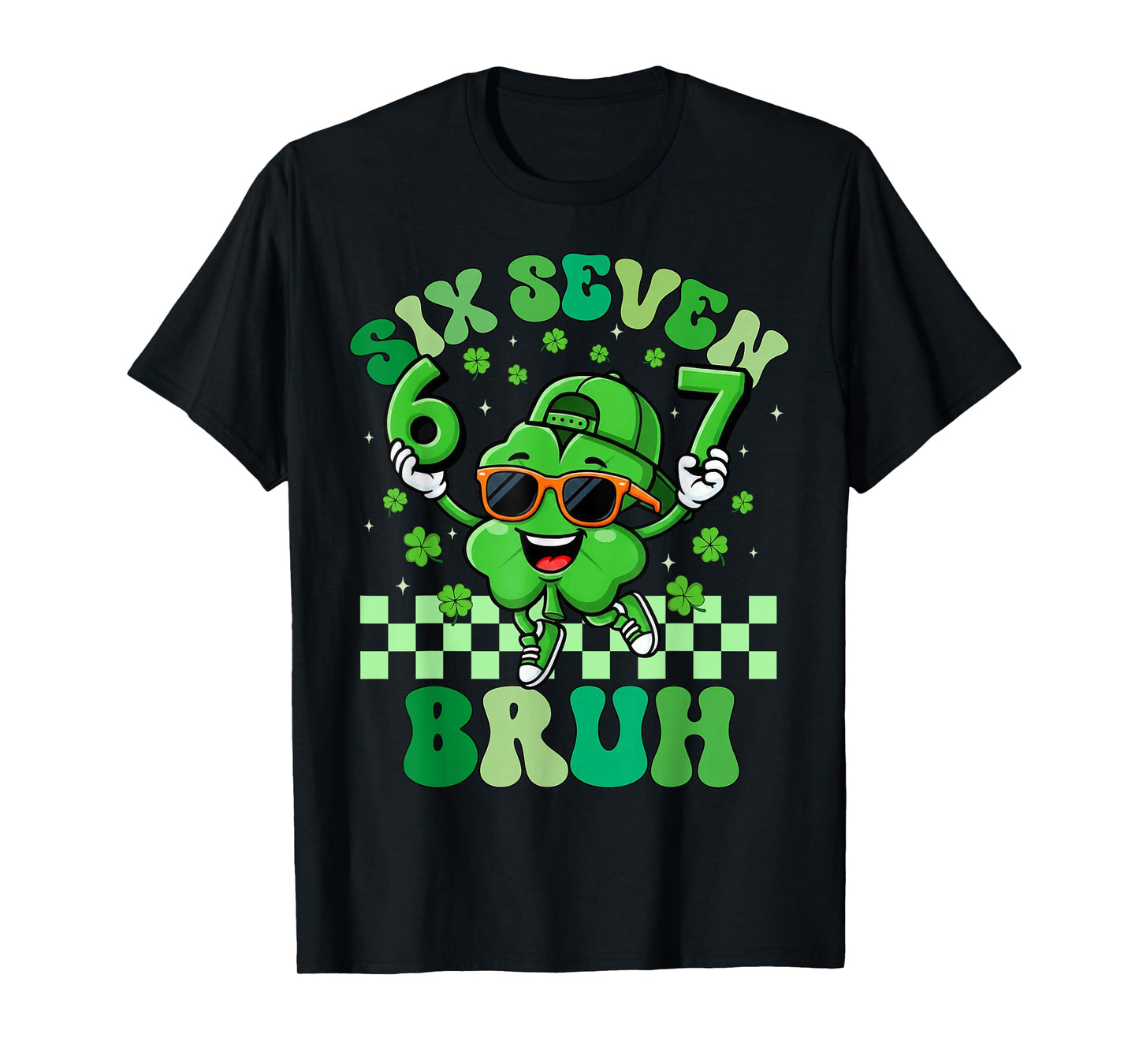 Six Seven 67 Meme St Patricks Day for Boys Girls Teens Kids T-Shirt