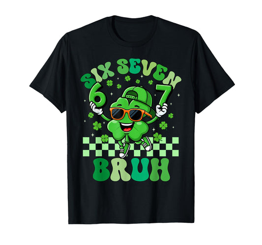 Six Seven 67 Meme St Patricks Day for Boys Girls Teens Kids T-Shirt