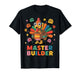 Master Builder Brick Building Blocks Turkey Thanksgiving T-Shirt