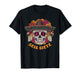 SEIS Siete Sugar Skull Floral Dia De Los Muertos 6 7 Meme T-Shirt