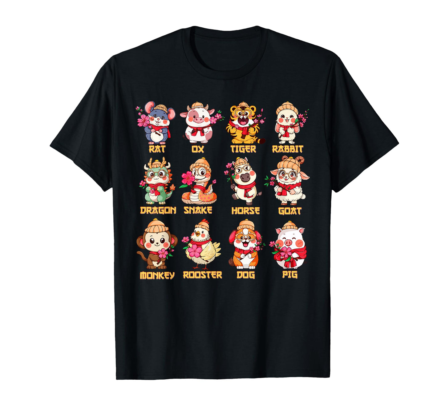 Year of The Horse Chinese Zodiac Animal Signs Lunar New Year T-Shirt