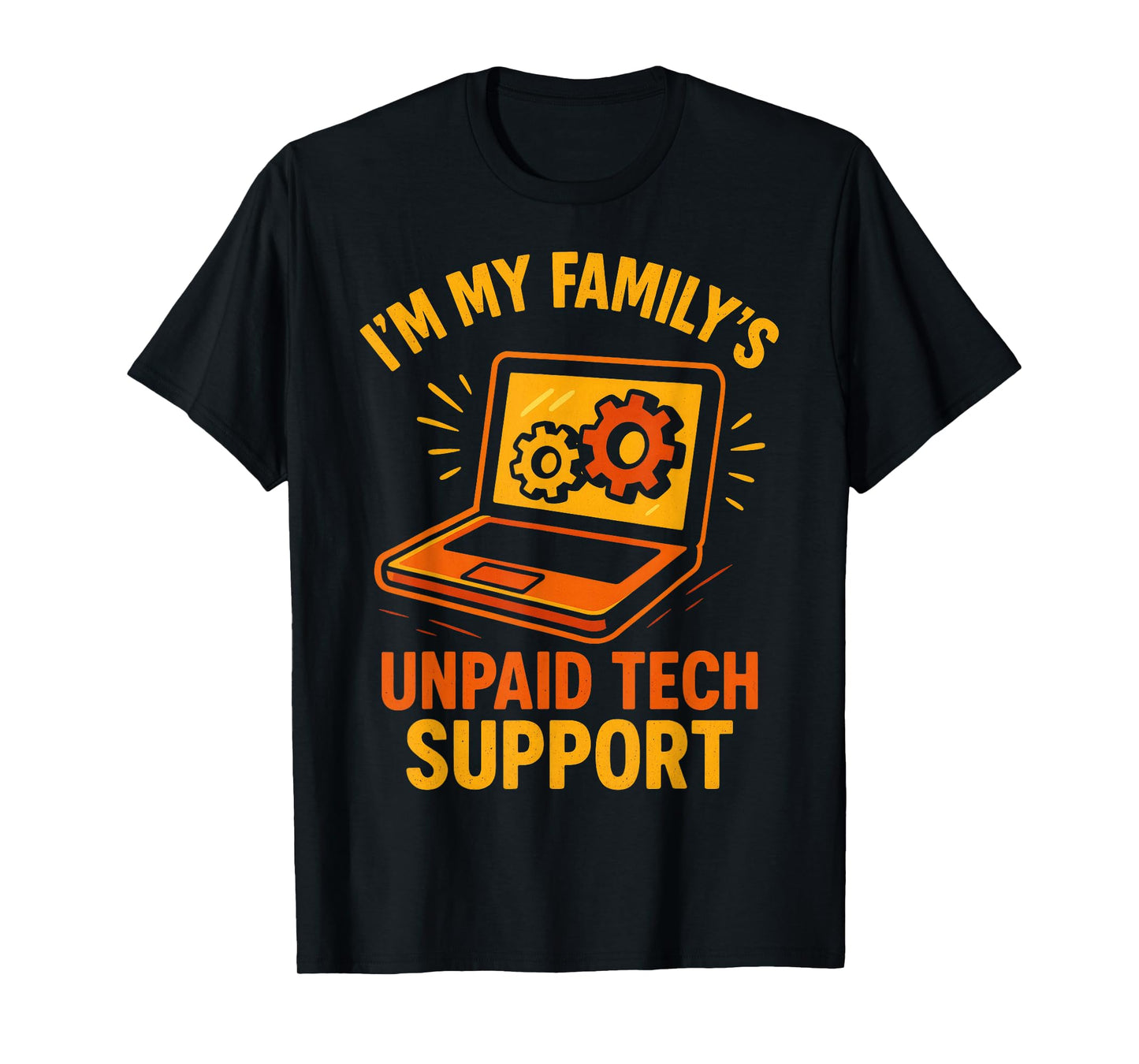 Funny Tech Guy Support Computer Geek Nerd Engineer Graphic T-Shirt
