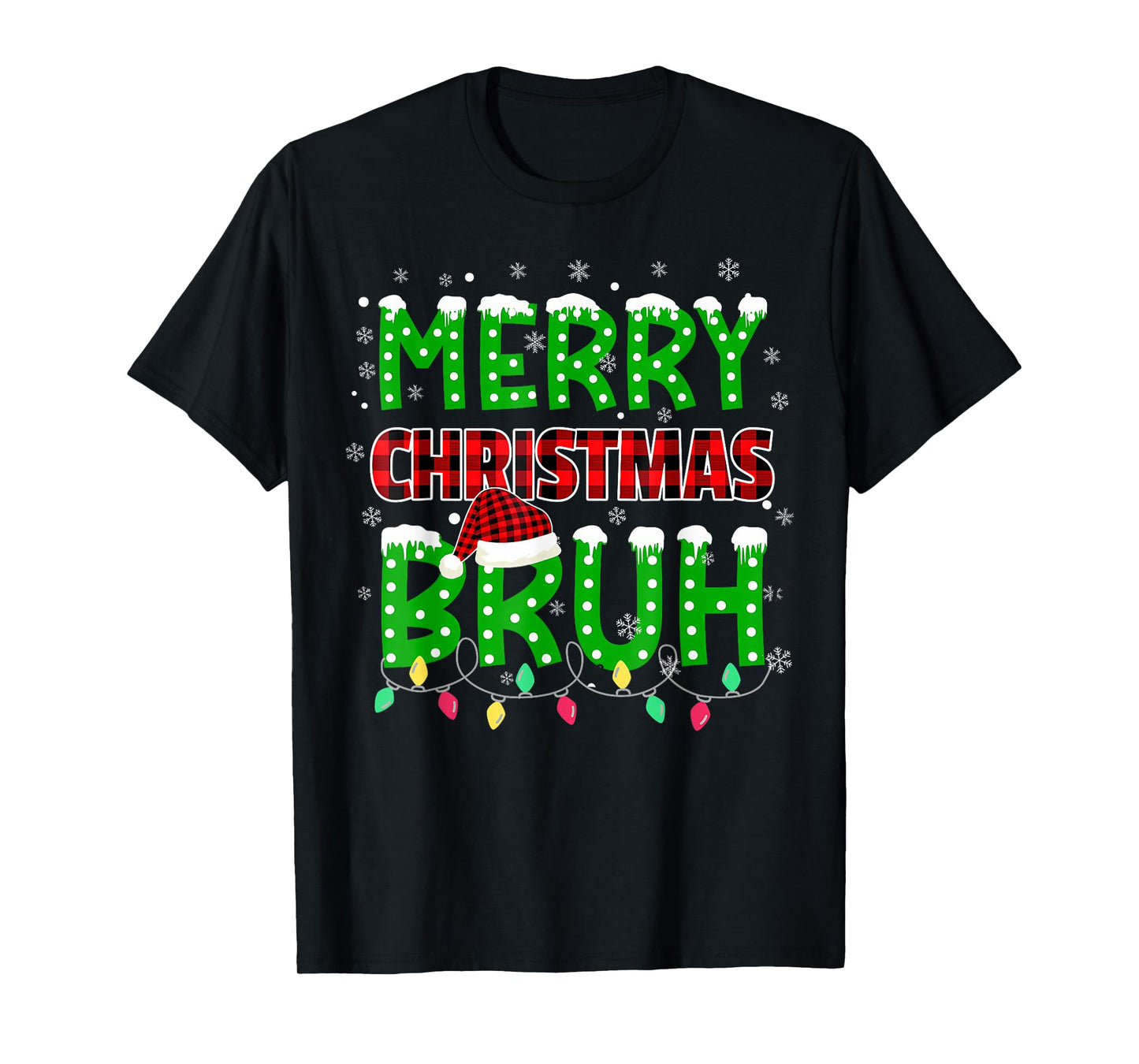 Bruh Christmas Kids Teens Boys Funny Christmas Humor Meme T-Shirt