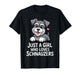 Best Schnauzer Art for Women Girls Kids Mini Schnauzer Lover T-Shirt
