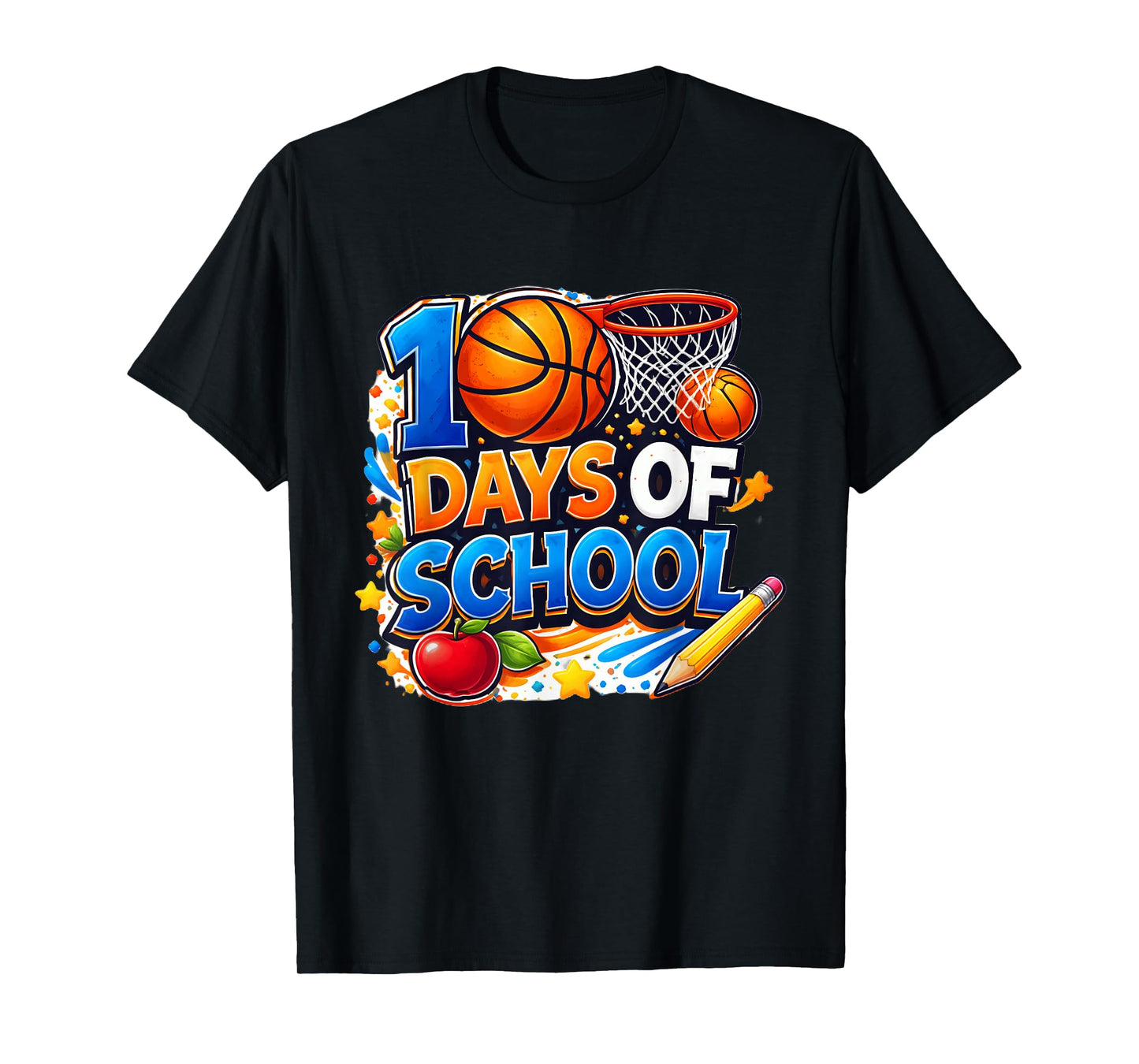 100th Day of School Kid Basketball 100th Days of School Boys T-Shirt