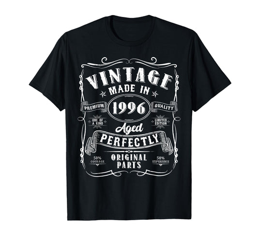 Vintage 30th Birthday Decorations Men Funny 1996 30 Birthday T-Shirt