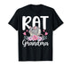 Rat Grandma Flowers Rat Owner Rat Lover Rat Grandmother T-Shirt