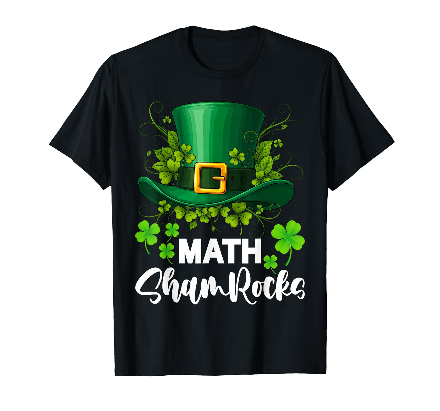Math Shamrocks St. Patrick's Day School T-Shirt