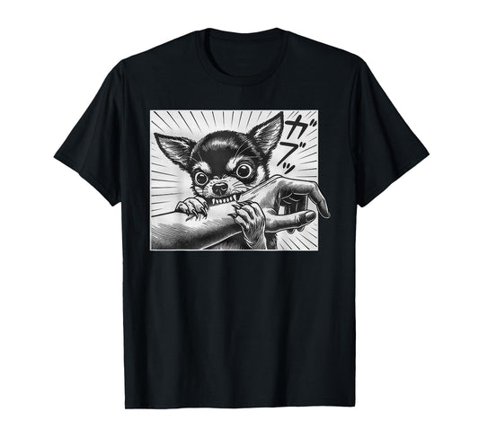 Chihuahua Dog Bite Funny Chihuahua Lover T-Shirt