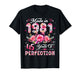 45 Year Old Made in 1981 Floral 45th Birthday Women T-Shirt
