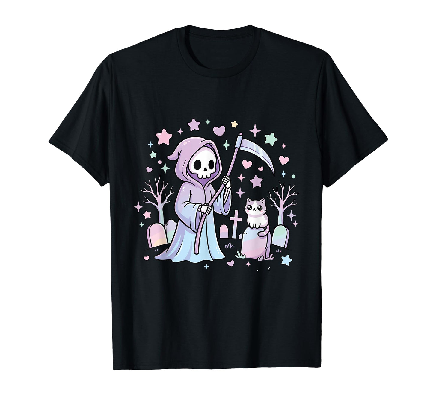 Skeleton Skull Cat T-Shirt