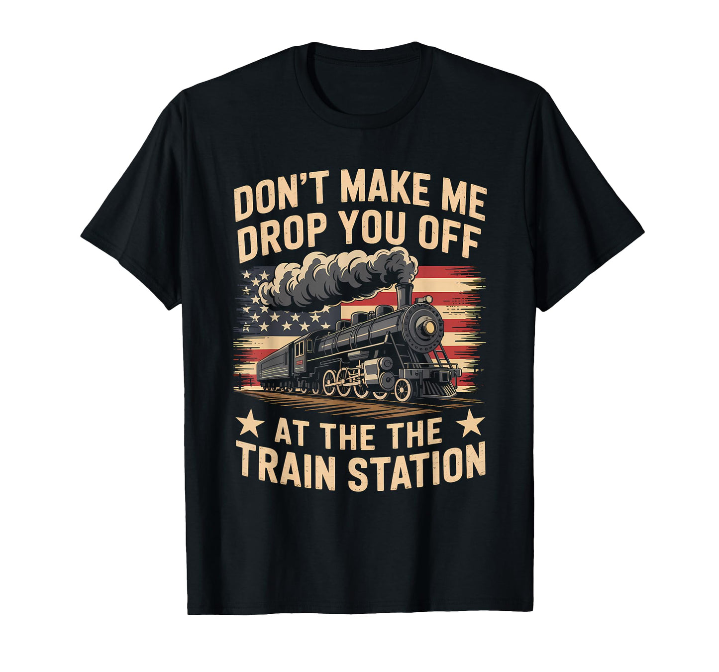 Train Station Yellowstone Take Them Train Conductor Costume T-Shirt