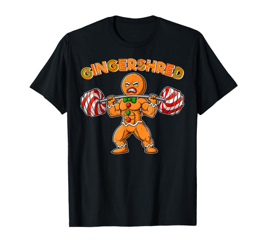 GingerShred Gingerbread Workout Pjs Christmas Xmas Men T-Shirt
