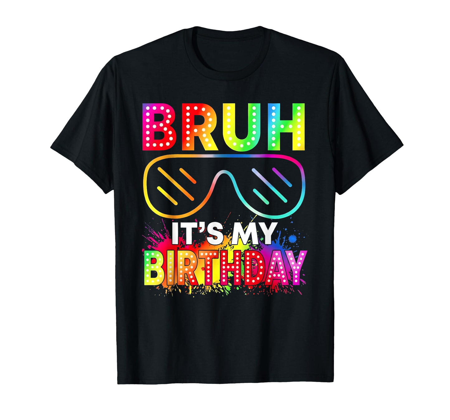 It's My Birthday Boy Girl Sunglasses Glowing Birthday Party T-Shirt