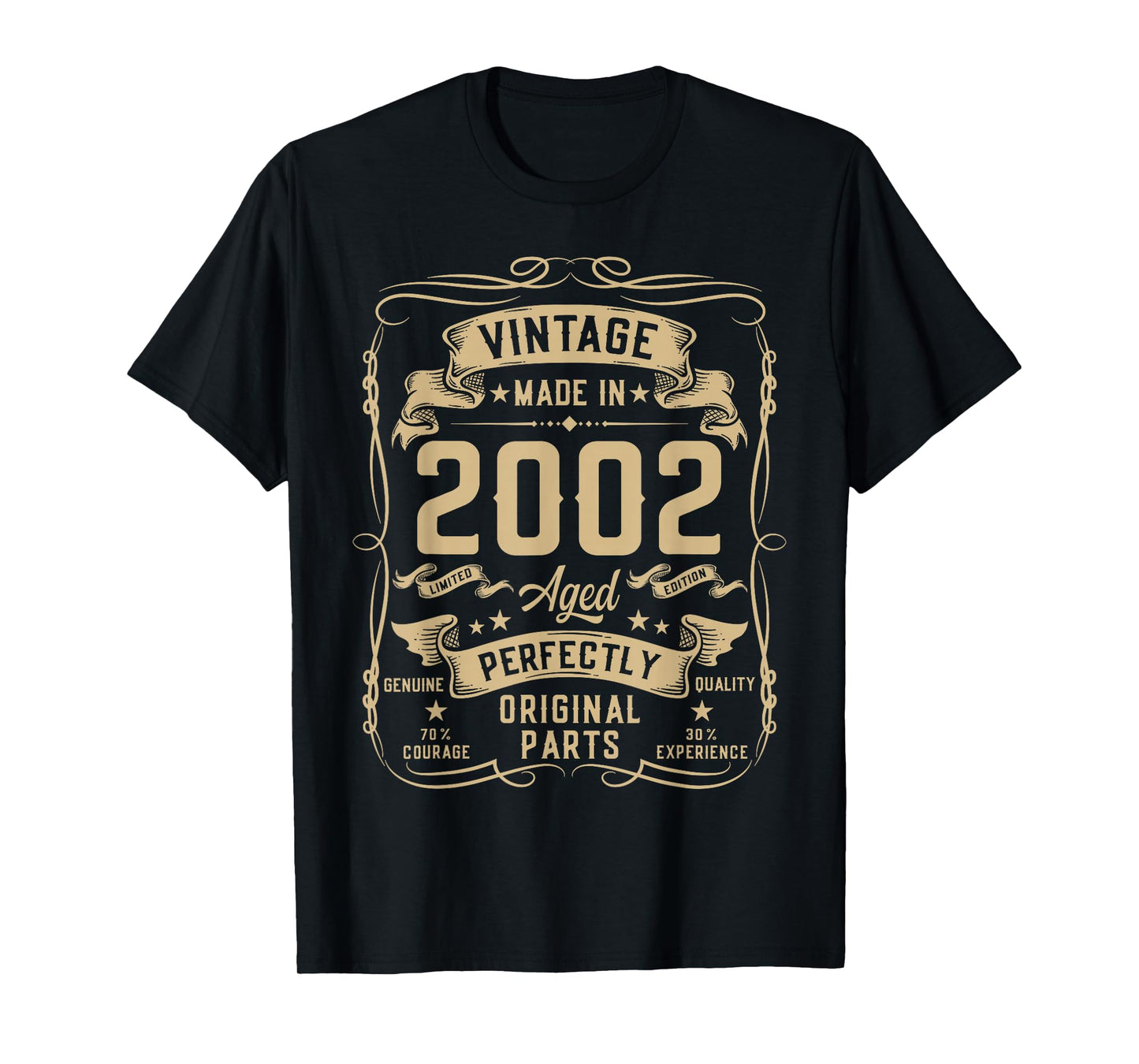 Vintage 2002 24yr 24th Birthday Gifts for Men 24 Years Old T-Shirt