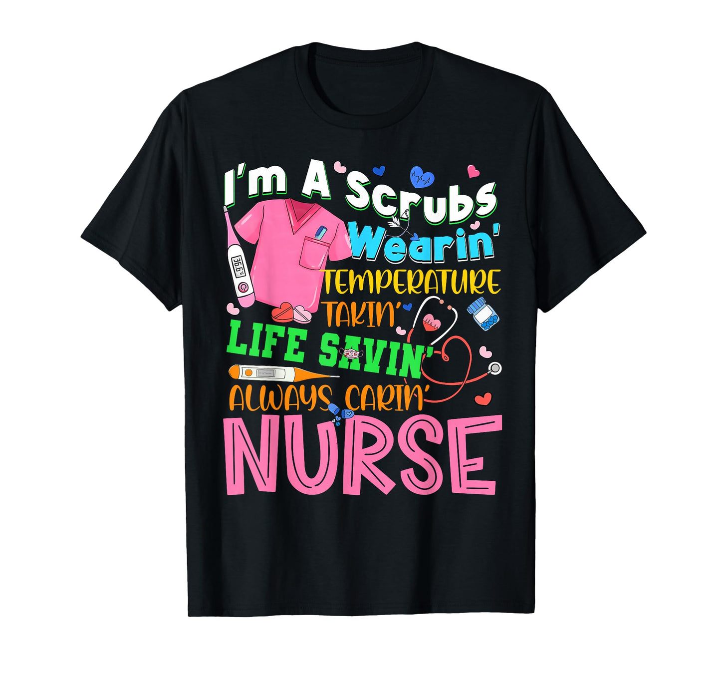 Nursing Nurse Job Definition Love Nursing School Girl Women T-Shirt