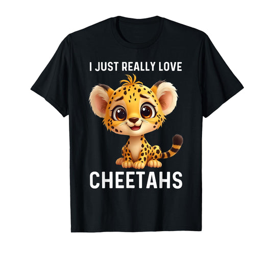 Funny Cheetah Art for Men Women Kids Animal Safari Cheetah T-Shirt