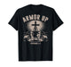 Mens Armor Up Christian Workout Gym Jesus Dumbbell Cross Dad T-Shirt
