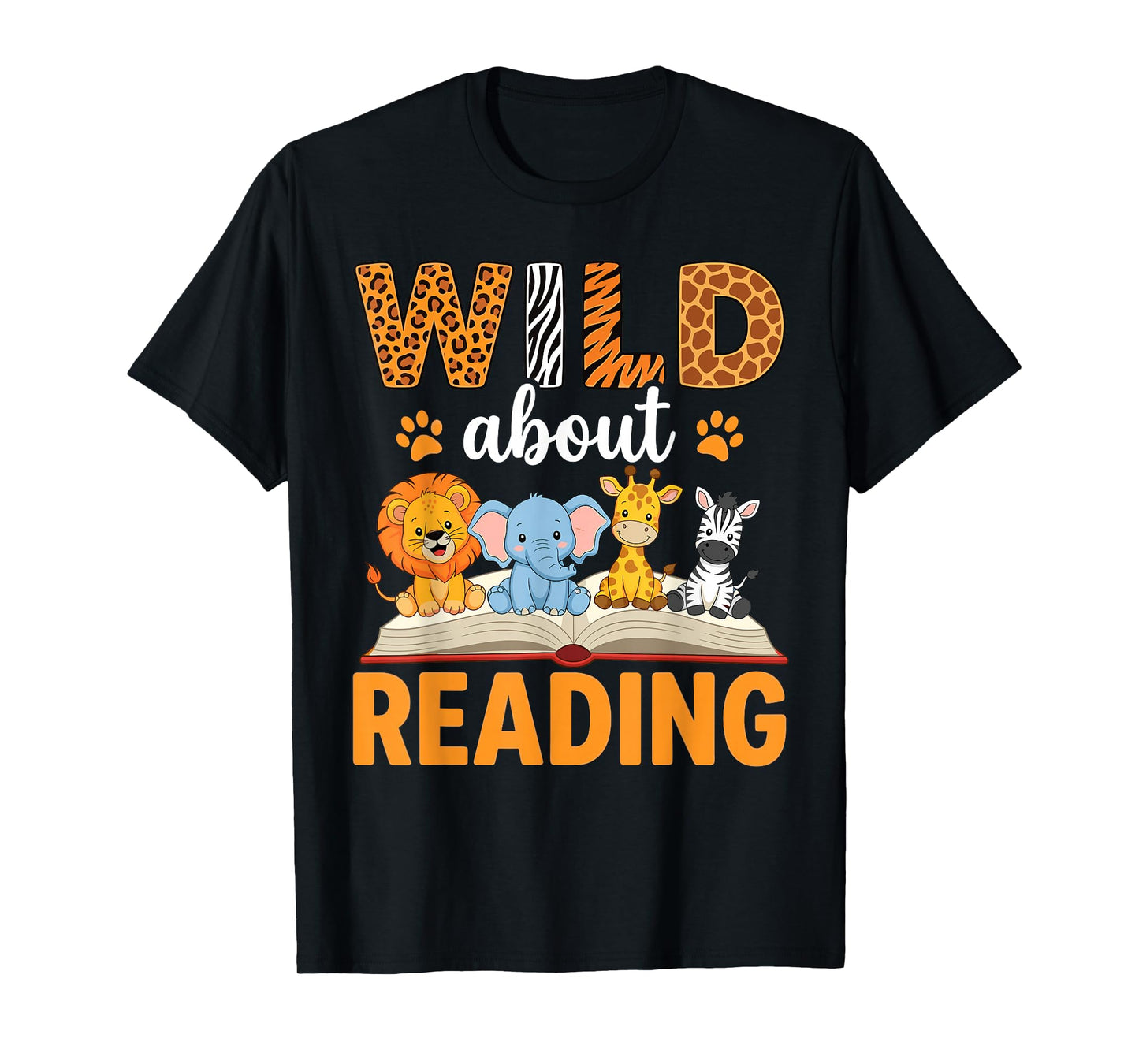 Wild About Reading Reading Books Lovers Reader Librarian T-Shirt