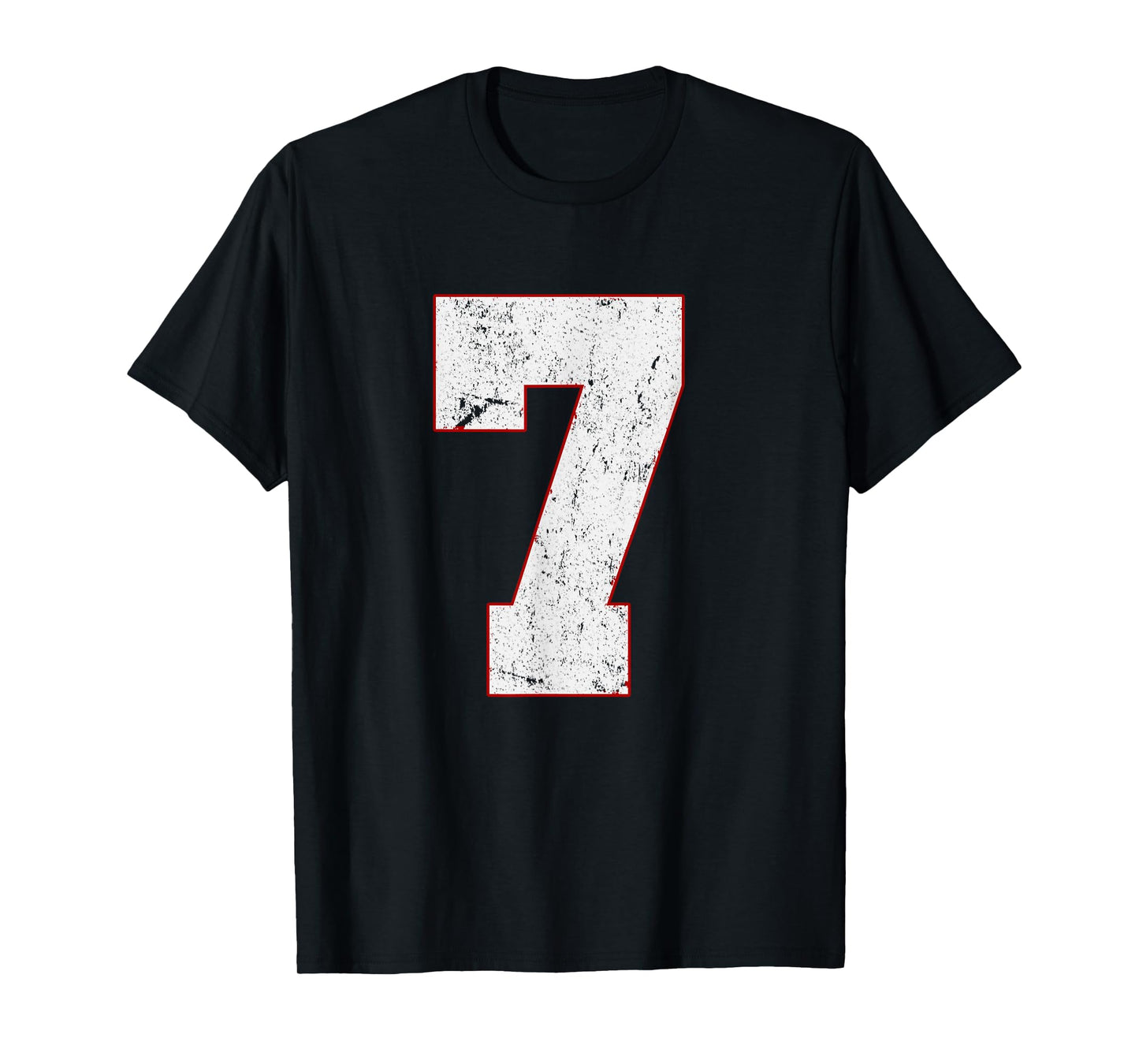 Number 7 Varsity Sports Team Jersey 7 Years Old 7th Birthday T-Shirt