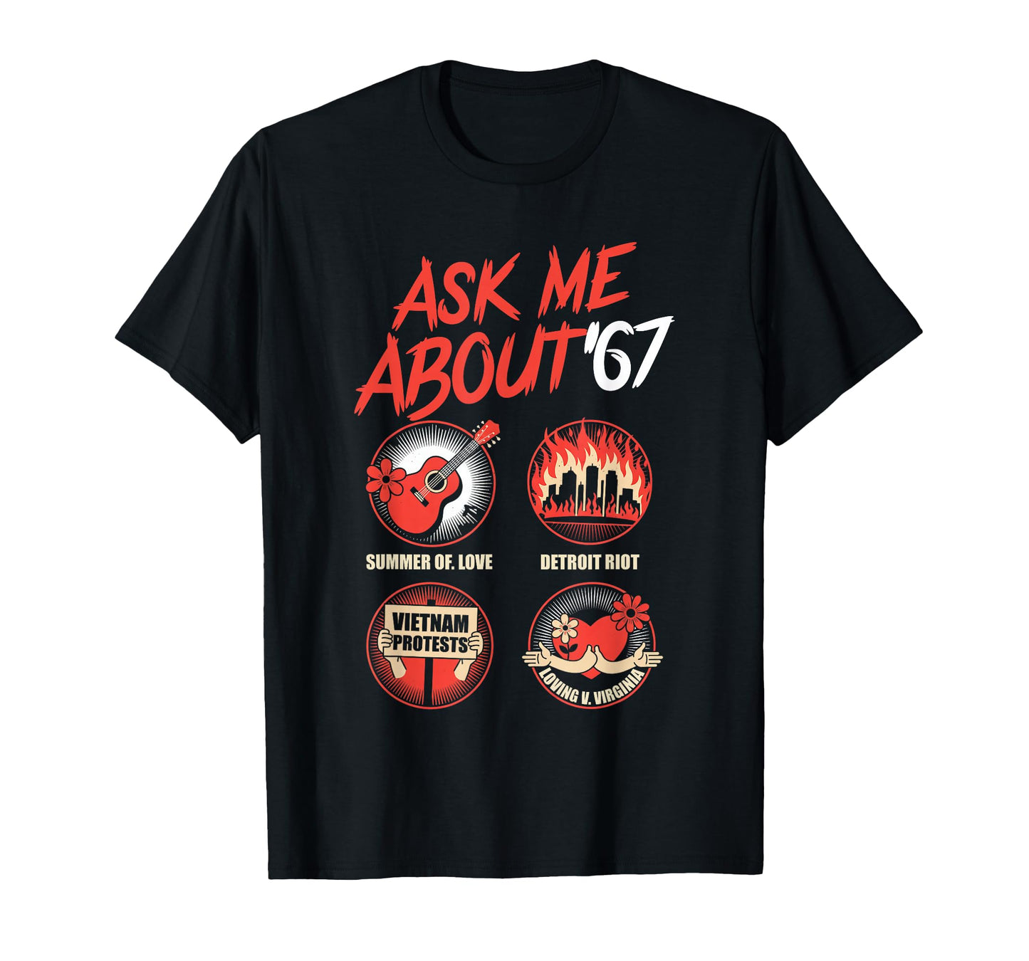 Funny 67 History Teacher Teacher 6 7 Funny Overuse '67 T-Shirt