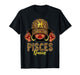 Pisces Queen Black Woman Leopard Cap Hat Zodiac Birthday T-Shirt