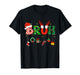 Bruh Funny Christmas Red Plaid Teens Boys Kids Xmas Pajamas T-Shirt