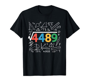 67 Meme Square Root 4489 Slang Six Seven Math Teacher T-Shirt
