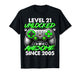 Level 21 Unlocked 21 Year Old Gifts Boys 21st Birthday Boy T-Shirt