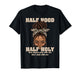 Half Hood Half Holy Pray Christian African Afro Black Women T-Shirt