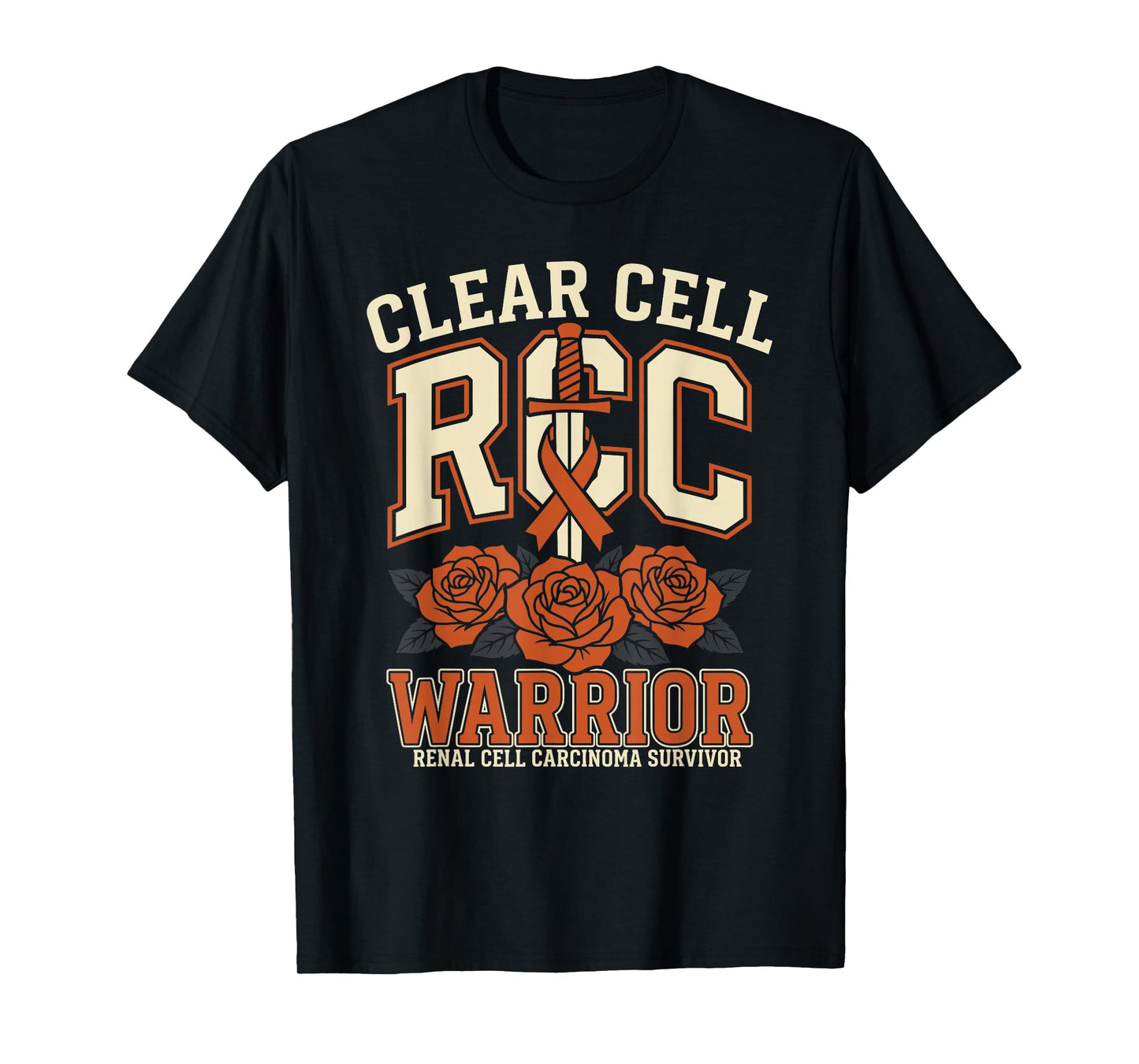 Renal Cell Carcinoma Survivor Ribbon Kidney Cancer Awareness T-Shirt