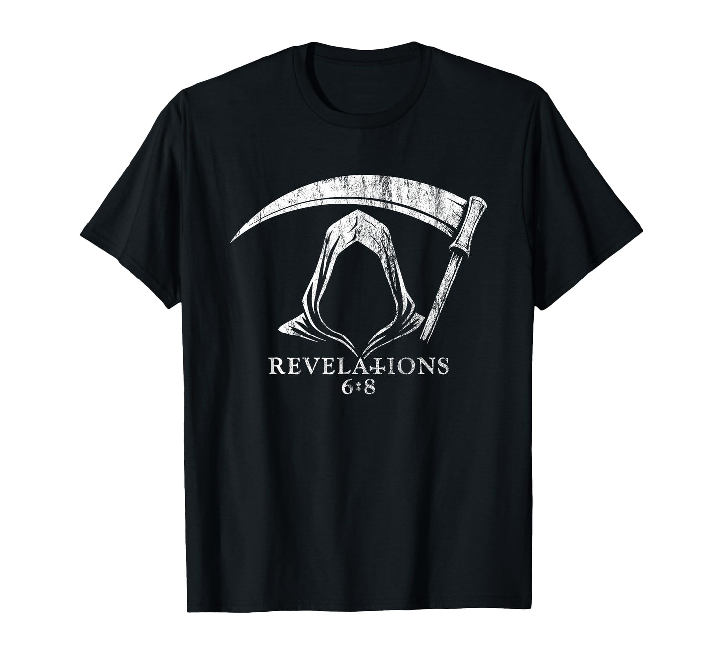 Biblical Grim Reaper Death Revelations 6:8 Fourth Horseman T-Shirt