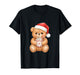 Cute Christmas Teddy Bear with Santa Hat T-Shirt
