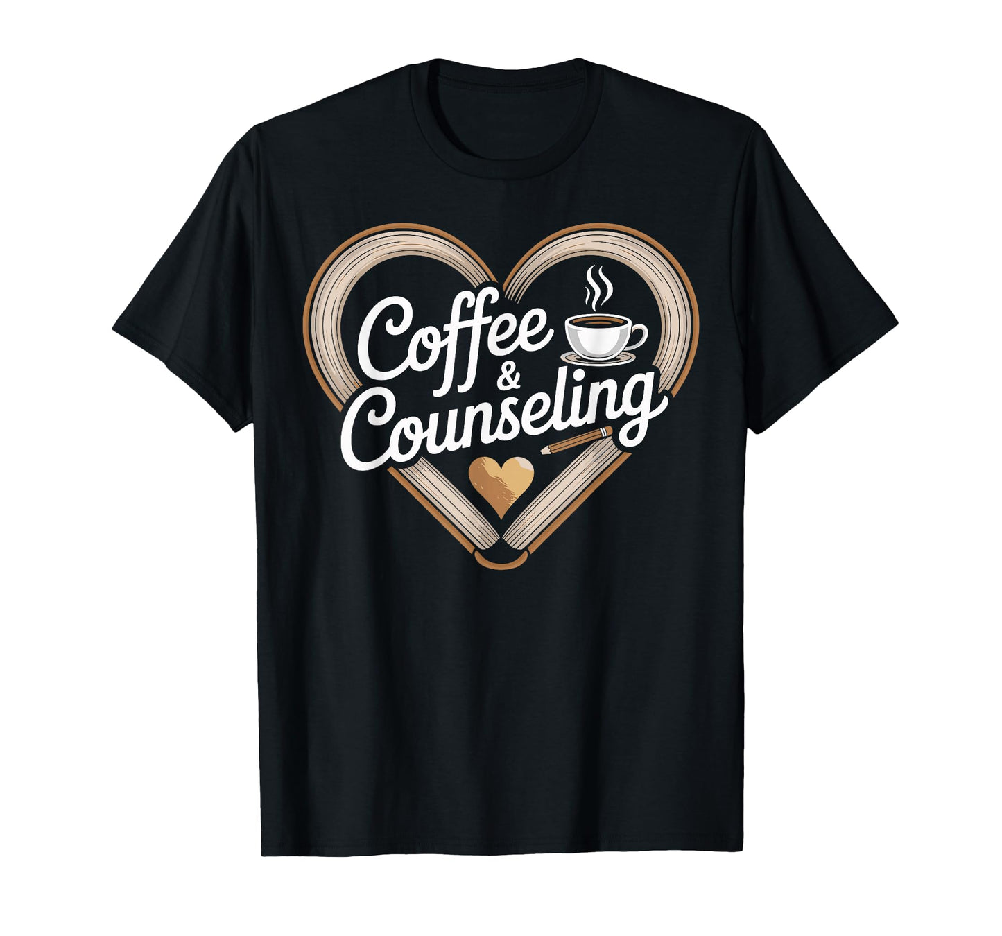 Coffee and Counseling School Counselor T-Shirt