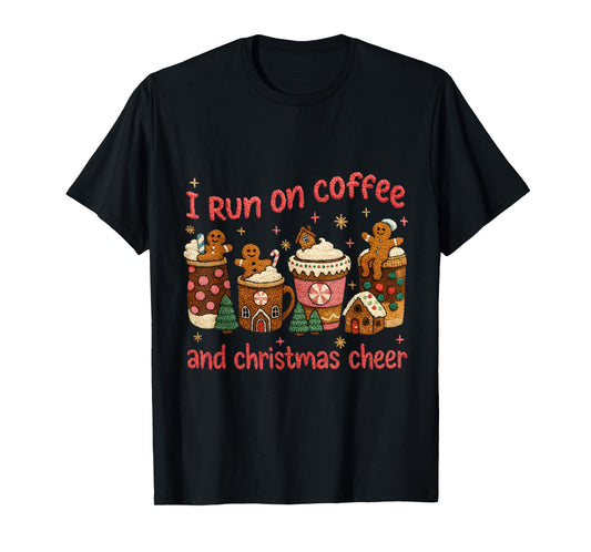 Coffee and Christmas Cheer Cute Gingerbread T-Shirt
