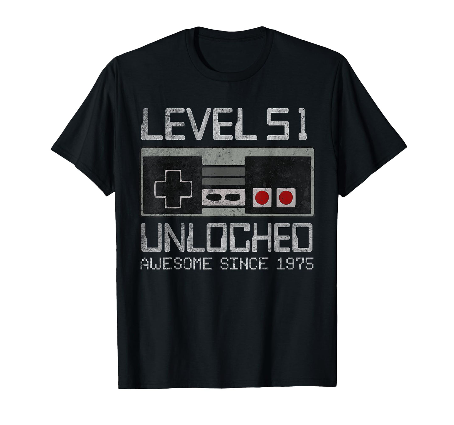 Level 51 Unlocked 51st Birthday 51 Year Old Video Gamer Men T-Shirt